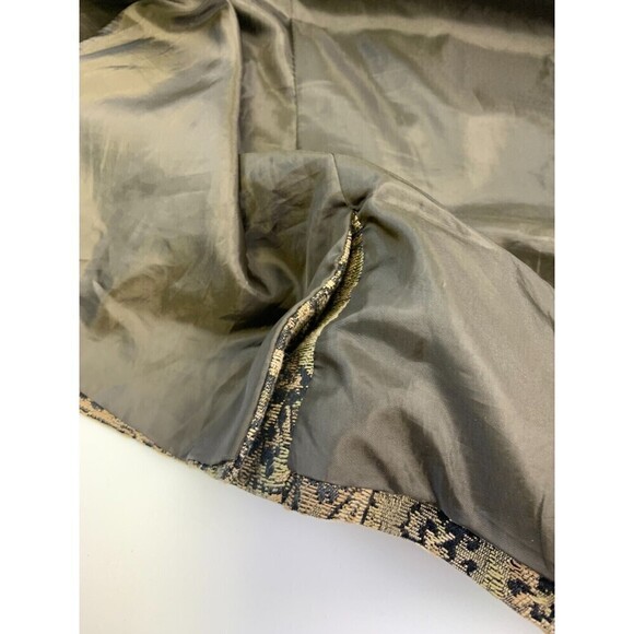 Newport News Brocade Jacquard Button Jacket Vintage Pea Coat Mid Length Women 12 - Picture 11 of 12